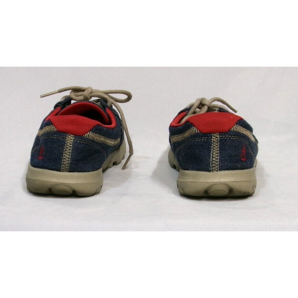 Skechers On The Go Goga Mat RED WHITE BLUE Anchor Nautical Boat Deck Shoes 8.5 - Picture 3 of 7